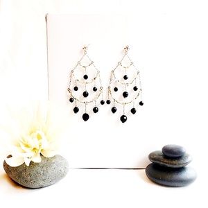 Three Tiered Chandelier Earrings